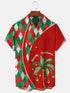 Men's Christmas Funny Graphic Short Sleeve Hawaiian Shirt